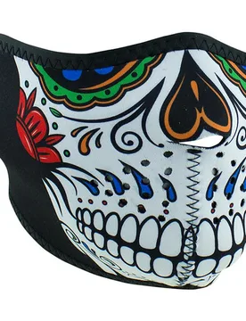 Collare Maschera Moto Half Face Mask Teschio Mue taglia un - ZANheadgear - FashionsVida
