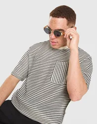 Knit Pocket T-Shirt - Herren, Schwarz - male - Size: XL