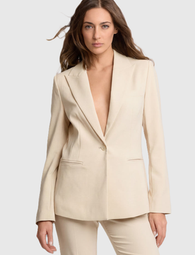 KOCCA giacca monopetto donna beige