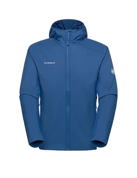 Herren Hybridjacke Rime Light Hoodie dunkelblau M M - Mammut - FashionsVida
