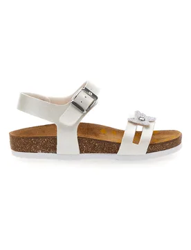 Sandali bianchi con strass 257A010SR 30 - PITTARELLO BIO - FashionsVida