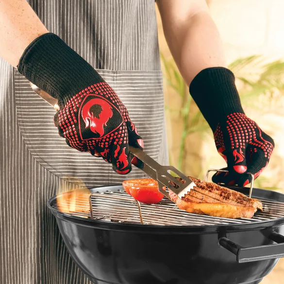 Grillhandschuhe extra-hitzebeständig - 3Pagen - FashionsVida