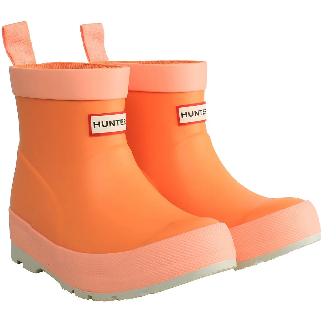 Kids Unisex Play Short Orange Boots - Hunter - FashionsVida