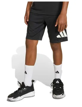 Pantaloni Corti Train Essentials Big Logo Black / White 7-8 Anni - Adidas - FashionsVida