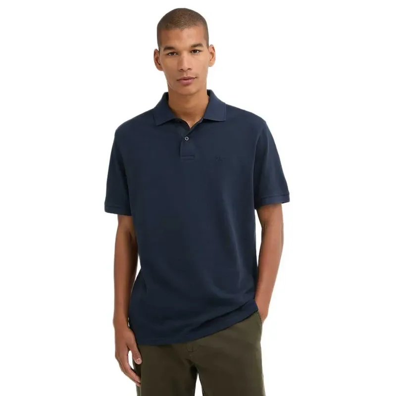 Polo A Maniche Corte Washed Washed Navy XL