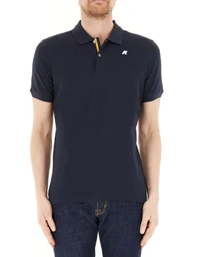 K-way Polo in cotone BLU NOTTE M - K-way - FashionsVida