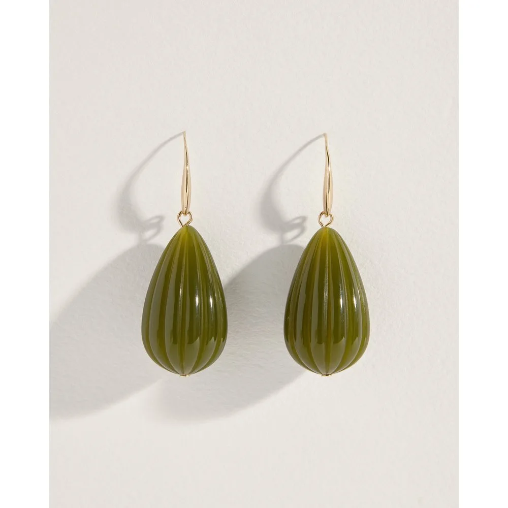 Jo & Mr. Joe - Pendientes con pieza ovalada color - Jo & Mr. Joe - FashionsVida