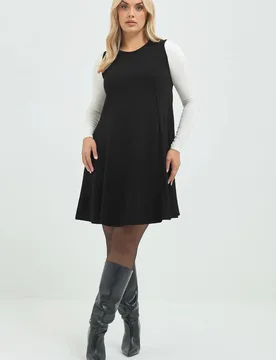 Women's Formal Mini Dress in Black Size: 18 - Black - Size: 18 - Yours - FashionsVida