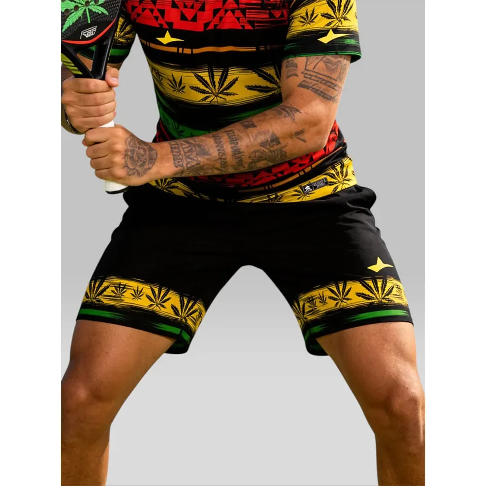 Rasta Shorts Multicolor 2XL - Top Player - FashionsVida