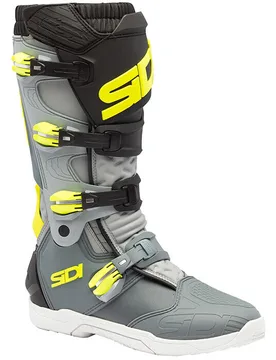 Stivali Moto Off-Road X POWER SC Grigio Giallo Fluo taglia 45 - SIDI - FashionsVida