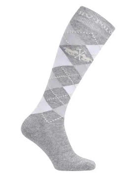 Socken ARGYLE grey melange-optical white 39-42 - HV POLO - FashionsVida