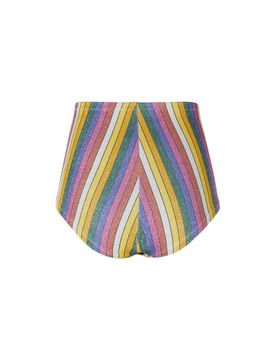 Culotte à rayures métallisées