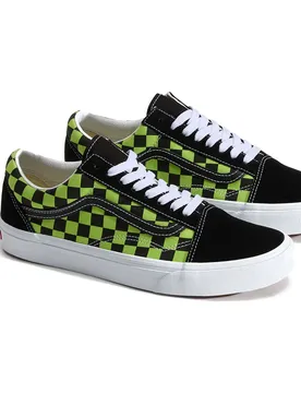Sneaker Old Skool Checkerboard Black / Green Foam EU 45