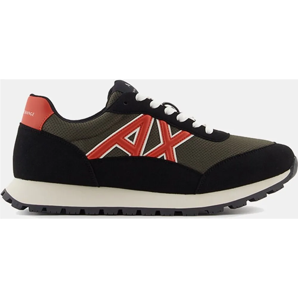 Zapatilla retro-running de hombre con combinación de materiales ly logo lateral - Armani Exchange - FashionsVida