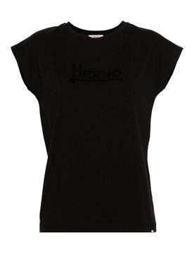 Herno T-shirt con ricamo logo