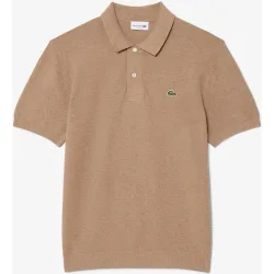 Polo de hombre de punto de corte clásico en negro de manga corta en negro