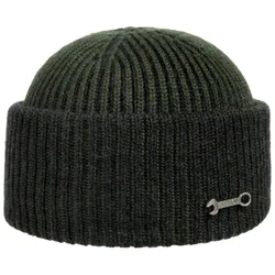 Salina Wool Beanie Hat with Cuff by - olive - Size: One Size