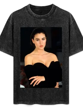 Monica Bellucci T-Shirt Soft Casual Short Sleeve Cotton Tee - Aliexpress - FashionsVida