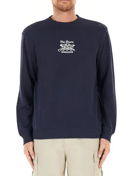 Element Felpa girocollo BLU NAVY L - Element - FashionsVida