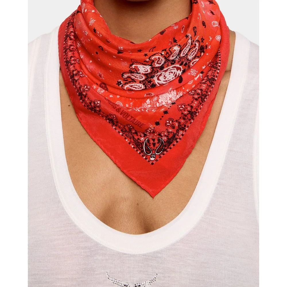 Zadig & Voltaire - Bandana de mujer vintage de seda - Zadig & Voltaire - FashionsVida