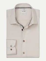 Body-Fit Hemd Level 5 Beige 42