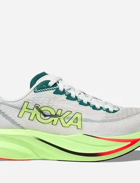 Women's Mach 7 Road Running Shoes in Frost/Neon Yuzu, Size 9.5 - HOKA - FashionsVida