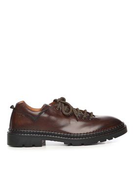 Scarpe stringate in pelle
