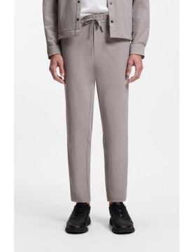 Para hombre. 50551956 Pantalones tapered fit en tejido elástico con estructura de rejilla (48), Casual, Algodón