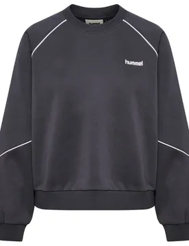 Sweat-shirt Keeper Boxy Piping Crewneck Ebony L