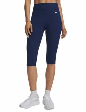 Leggings 3/4 Motion Capri Blue / White L - Under armour - FashionsVida