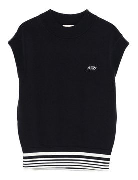 Gilet In Maglia In Tessuto A Coste