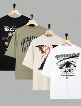 Camisetas de manga corta con estampado gráfico estilo estadounidense para chicos adolescentes, ropa escolar casual, cómoda, de moda, versátil, de t - Shein - FashionsVida