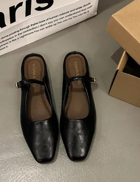 Zapatos Mary Jane planos retro para mujer, primavera/verano 2026, minimalistas, cómodos y con tiras - Shein - FashionsVida