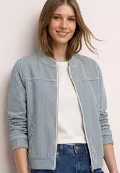Jeans Blouson mit Reißverschluss female Blau
