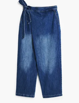 Jean baggy type paréo BLUE 38 female - Desigual - FashionsVida