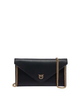Pochette piatta nera Mini Love Birds