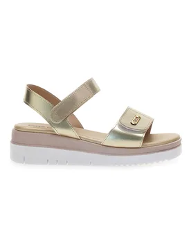 Sandali Platino Con Strappi in Velcro Cafe'Cost 5010 40 - CAFÈ COST - FashionsVida