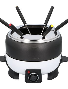 MODERNE HAUSFRAU Fondue-Set schwarz