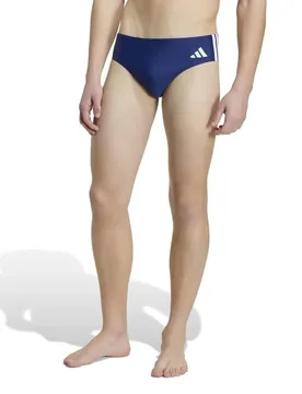 Stripes Swim Swimming Brief Dark Blue / White M-L Men - Adidas - FashionsVida