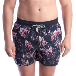 Mens Printed Swim Shorts Hs24msw03 - Violet - Size Small