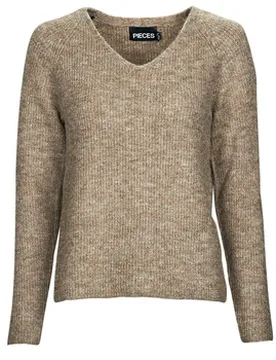 Pullover Pcellen Ls V-Neck Knit Eu Xs Female - Pieces - FashionsVida