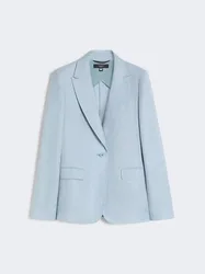 Giacca in lino donna azzurro