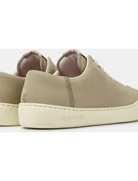 Zapatillas de piel de mujer peu touring con cordones en negro - Camper - FashionsVida
