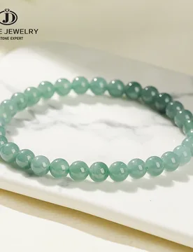 Mm Genuine Natural Guatemala Jadeite Beaded Bracelet for Women Luxury Elegant Energy Healing Elastic Bangles Girlfriend Gifts - Aliexpress - FashionsVida