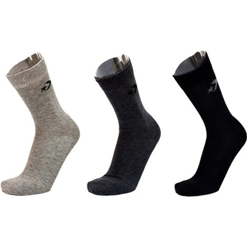 Pack de tres pares de calcetines alto Basic Crew - Converse - FashionsVida