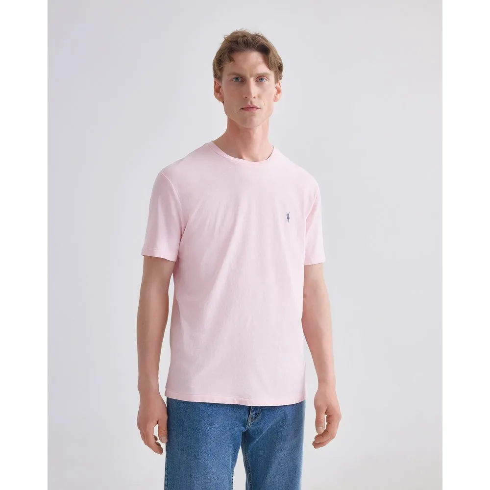Camiseta de hombre de algodón y lino con logotipo - Polo Ralph Lauren - FashionsVida