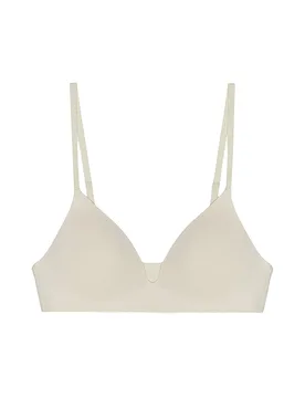 BH ohne Bügel WIRELESS PLUNGE BRA soft vanilla creme 32C damen - Organic Basics - FashionsVida