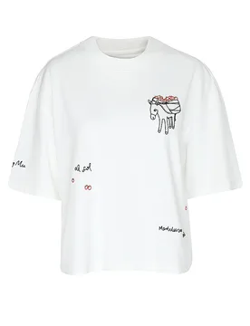 Thinking Mu T-Shirt LENA bianco L - Thinking MU - FashionsVida