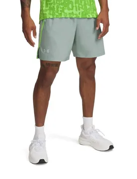 Pantaloni Corti Launch 7´´ Silica Green / Cyber Green / Reflective XS - Under armour - FashionsVida