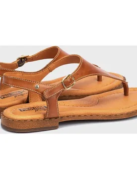 Sandalias planas de mujer de piel con cierre de hebilla y plantilla acolchada - Pikolinos - FashionsVida